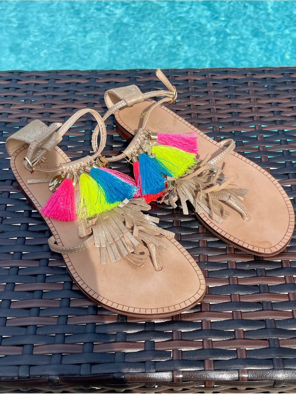 Lilly Pulitzer Zoe Sandals - EUC - Size 6